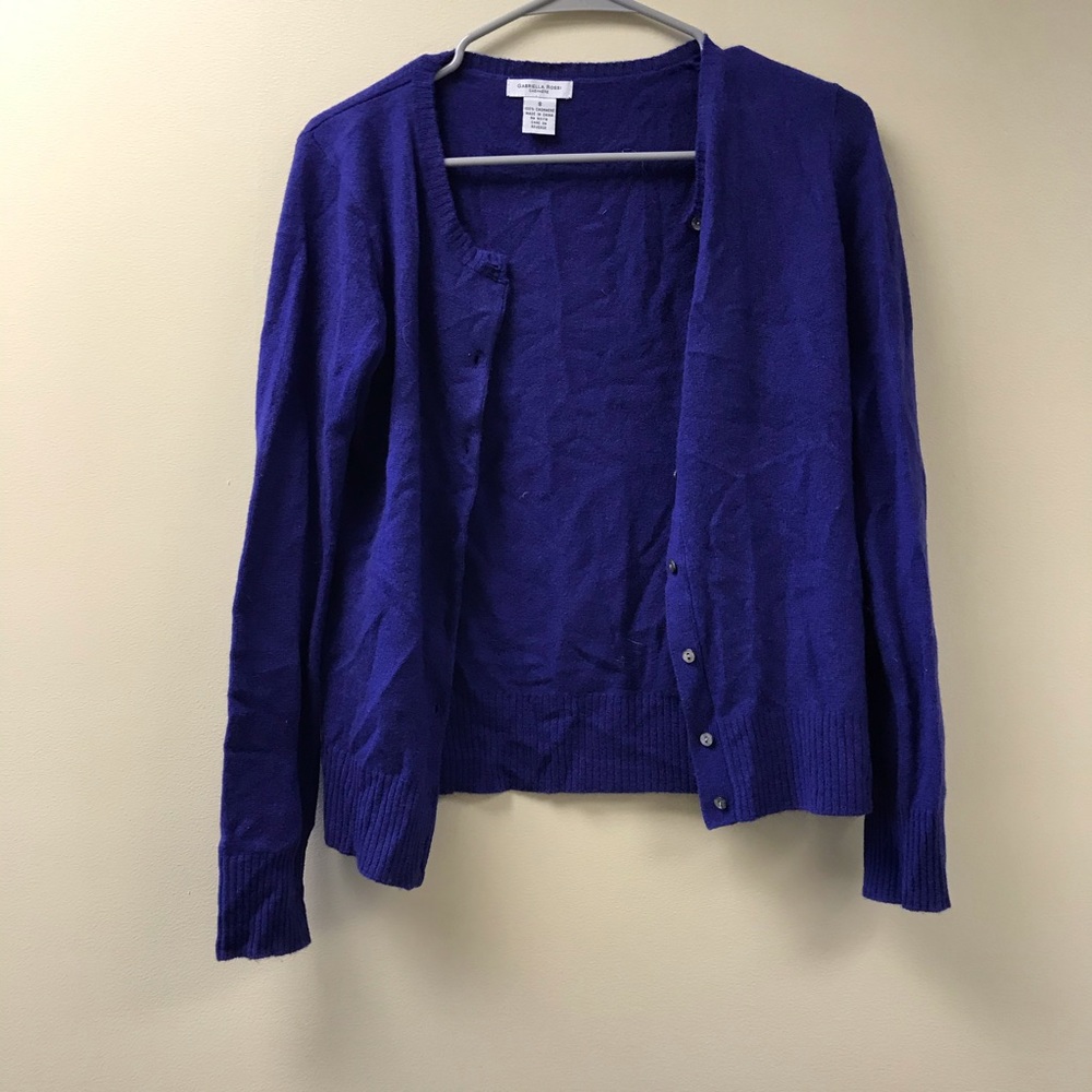 Gabriella Rossi Cashmere Royal Blue cardigan
